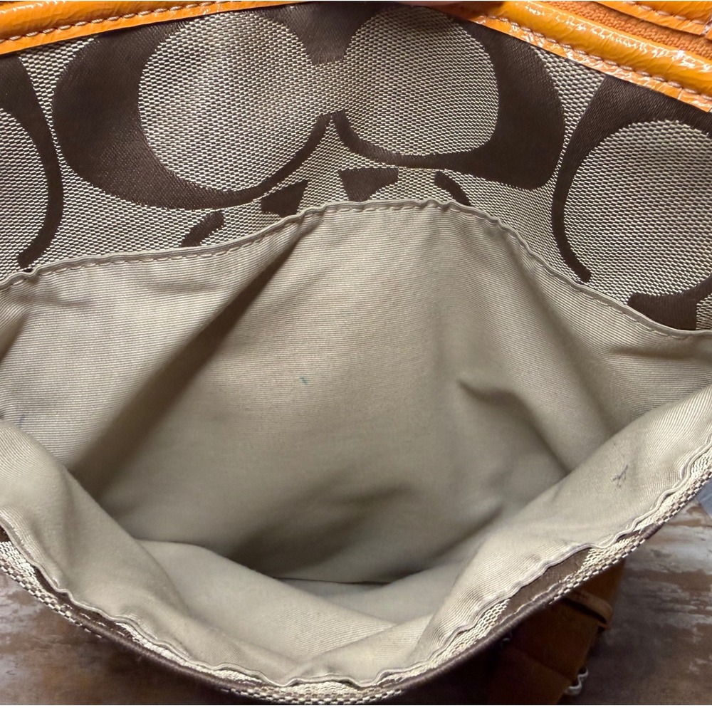 Vtg Coach Signature Canvas Crossbody Shoulder Bag With Matching Wallet F21905 - Picture 5 of 11